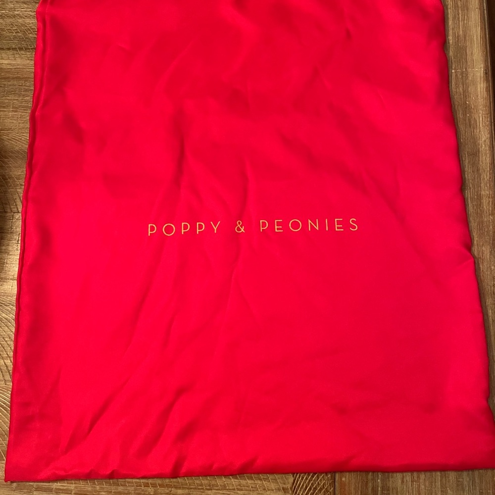 Poppy & Peonies Red Dust Bag